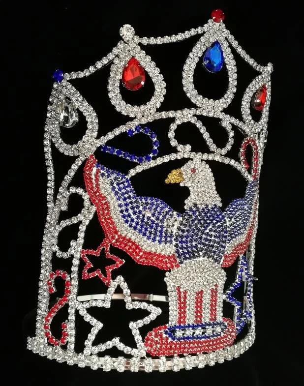 Crystal Crown Eagle Rhinestone National Pageant Crowns