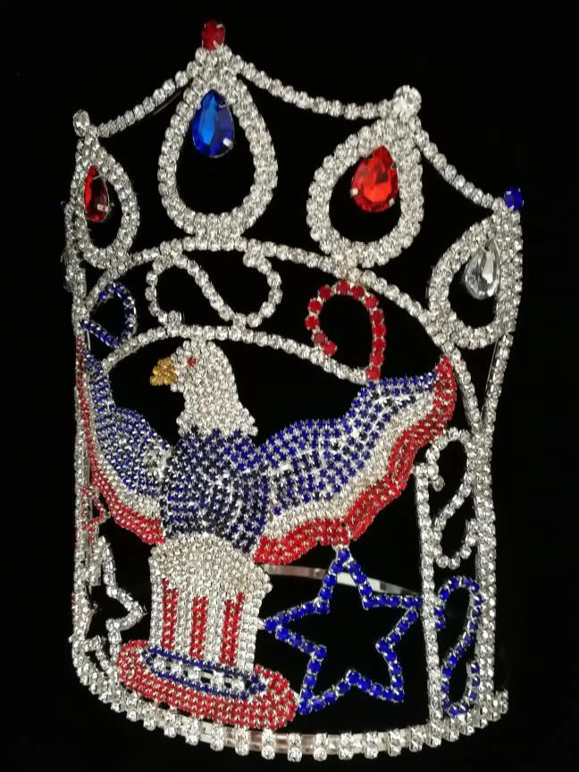 Crystal Crown Eagle Rhinestone National Pageant Crowns
