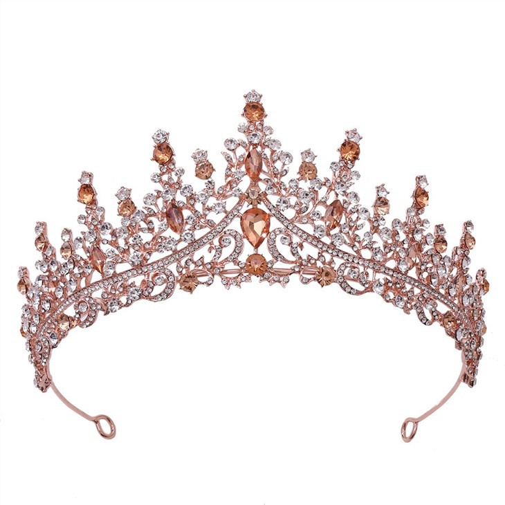 Free Customized Rhinestone Crystal Tiara And Crown Women Bride Wedding Crystal Silver Tiara